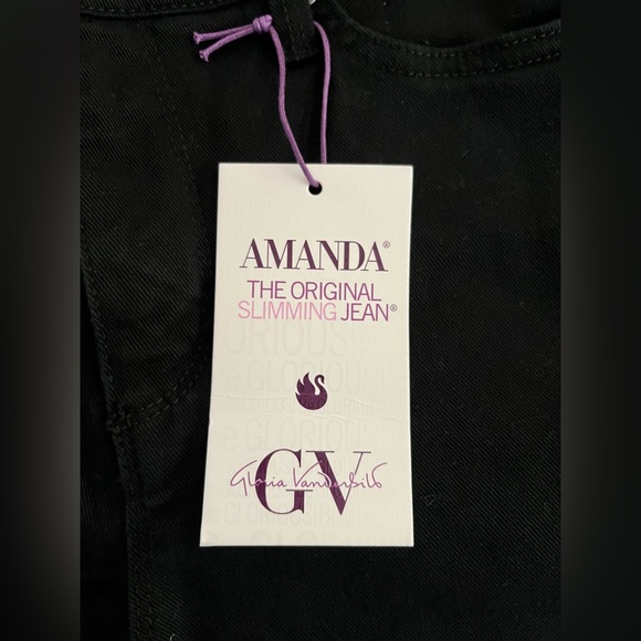 Woman’s black jeans pants size 6ps NWT Gloria Vanderbilt Amanda - Picture 7 of 9